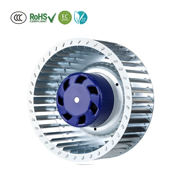 146mm EC IP55 Quiet Locked Rotor Protection Radical Durable Restaurant Exhaust Forward Curved Centrifugal Fan