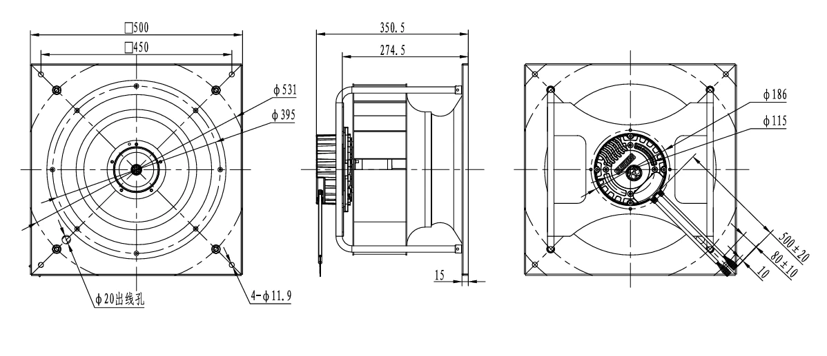 product-1-1 GK-B400E-EC-05 complete dimensional drawing