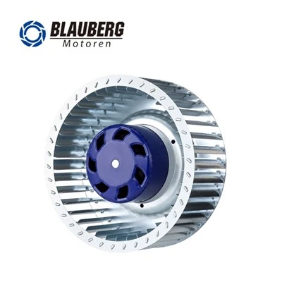 250mm 310V Kurva b'lura Impeller DC Fan ċentrifugali għal AHU